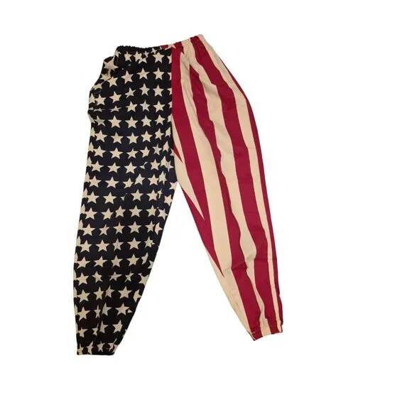 American Flagwear USA Vintage 100% Cotton Canvas JoggerStyle Pants Unisex sz M